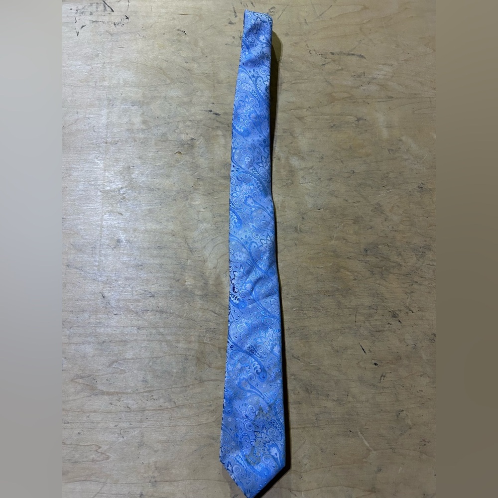 Report Collection Elegant Blue Paisley Men's Tie